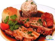 Schweinebraten mit Knödel